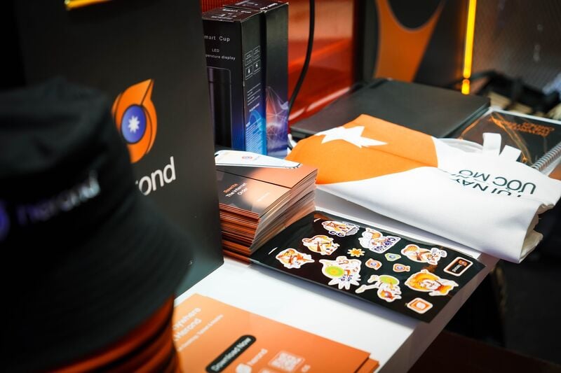 Herond Labs brand identity and ecosystem merchandise