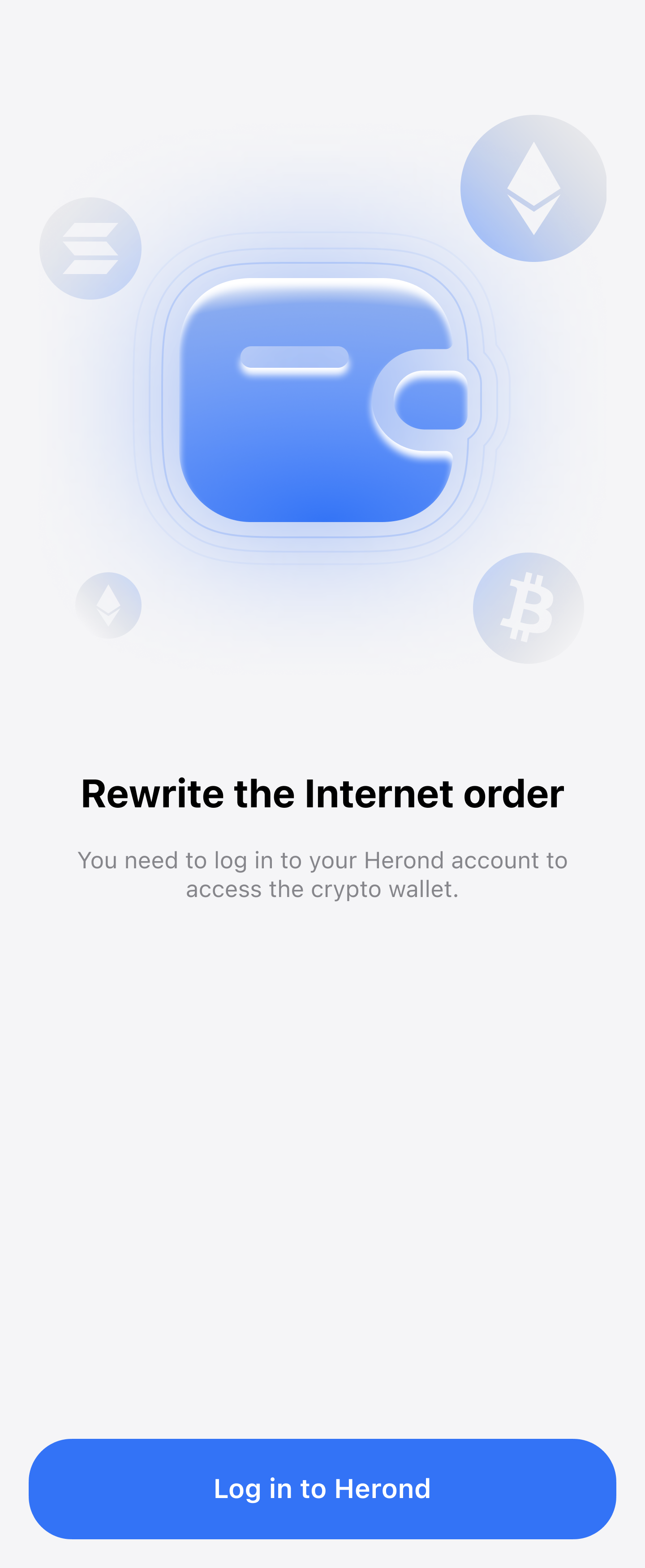 Herond Wallet Step 1: Account Access